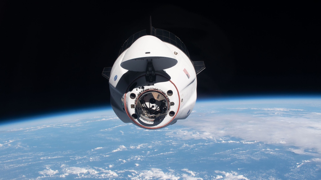 Issues with the toilet on board SpaceX's Crew Dragon capsule will leave a group of four astronauts without a bathroom option during their hours-long trip back home from the International Space Station aboard the capsule this month. (NASA/CNN)