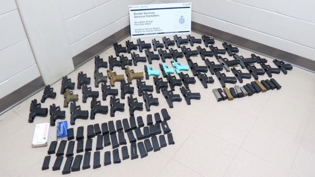 CBSA arrests woman in one of the largest firearm seizures in Southern Ontario Region