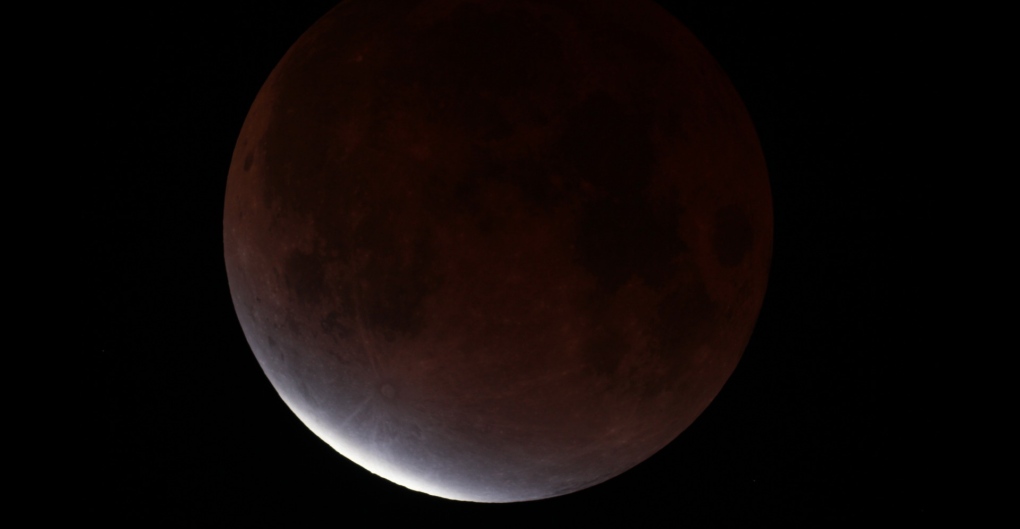 What the Nov. 19 partial lunar eclipse looked like in Edmonton, Alta.