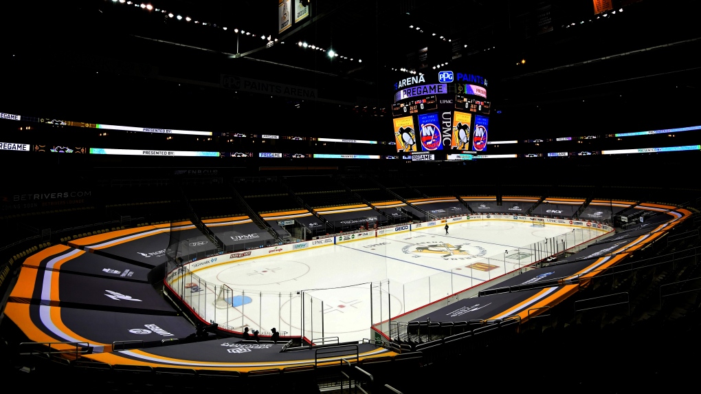 A general view of the PPG PAINTS Arena prior to a game between the Pittsburgh Penguins and New York Islanders on February 18, 2021 in Pittsburgh, Penn. (Emilee Chinn/Getty Images) 
