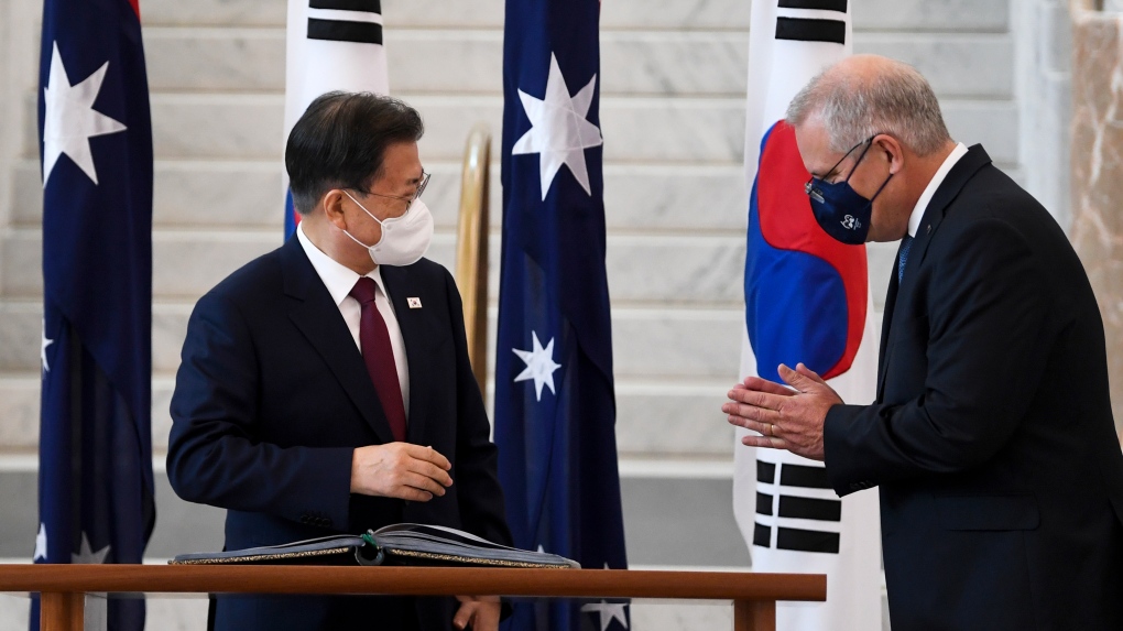 Australia dan Korea Selatan menandatangani kesepakatan pertahanan saat para pemimpin bertemu