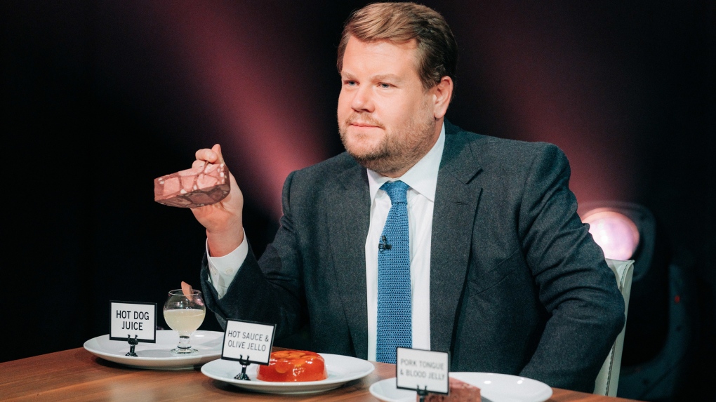 "Spill Your Guts or Fill Your Guts," a segment on "The Late Late Show with James Corden" is again being criticized for cultural insensitivity. (CBS Photo Archive/Getty Images/CNN) 