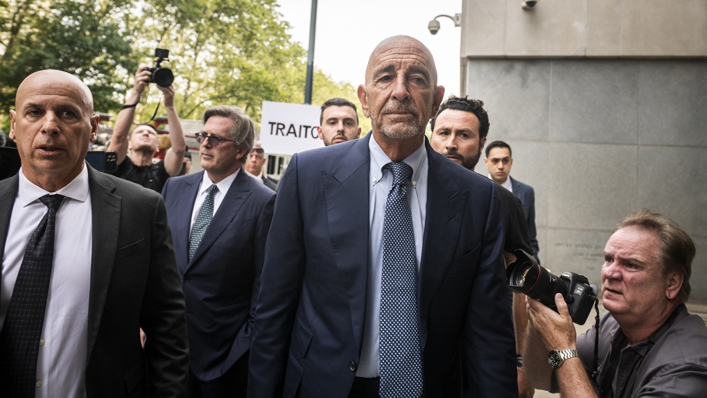 Tom Barrack Jr., chairman of the Trump 2016 Inaugural Committee, pleaded not guilty through his attorney to illegal foreign lobbying charges unveiled by the Justice Department. (Mark Kauzlarich/Bloomberg/Getty Images)