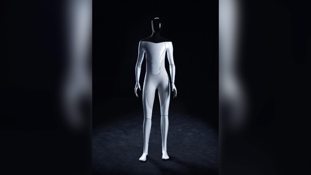 Tesla plans to have a prototype of a humanoid robot next year. (Source: Tesla via CNN)

