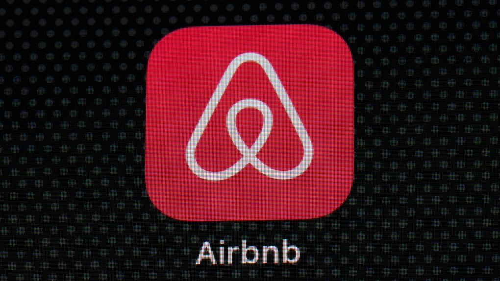 In this Saturday, May 8, 2021, file photo, the Airbnb app icon is seen on an iPad screen, in Washington. (AP Photo/Patrick Semansky, File) 