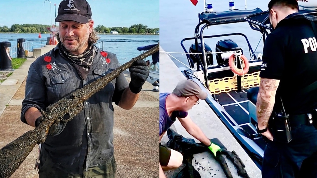 Toronto magnet fishers pull five long guns from Lake Ontario
