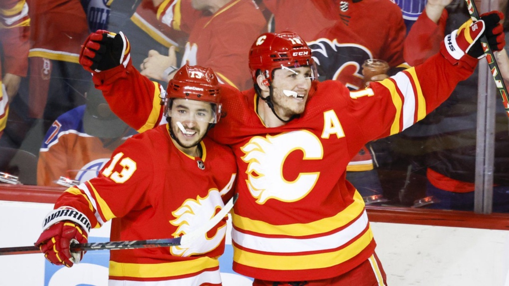 The Tkachuk family stole the show again during the Flames' game