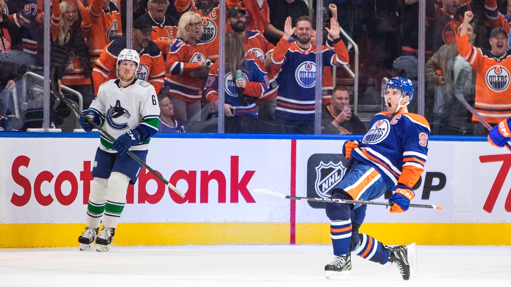 McDavid scores hat trick, adds assist to fuel Oilers' 5-3 comeback win over Canucks