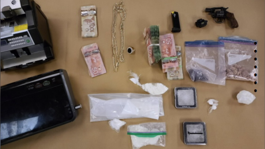 London police seize drugs and prohibited weapon