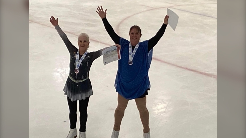 N.B. figure skaters win medals at international competition