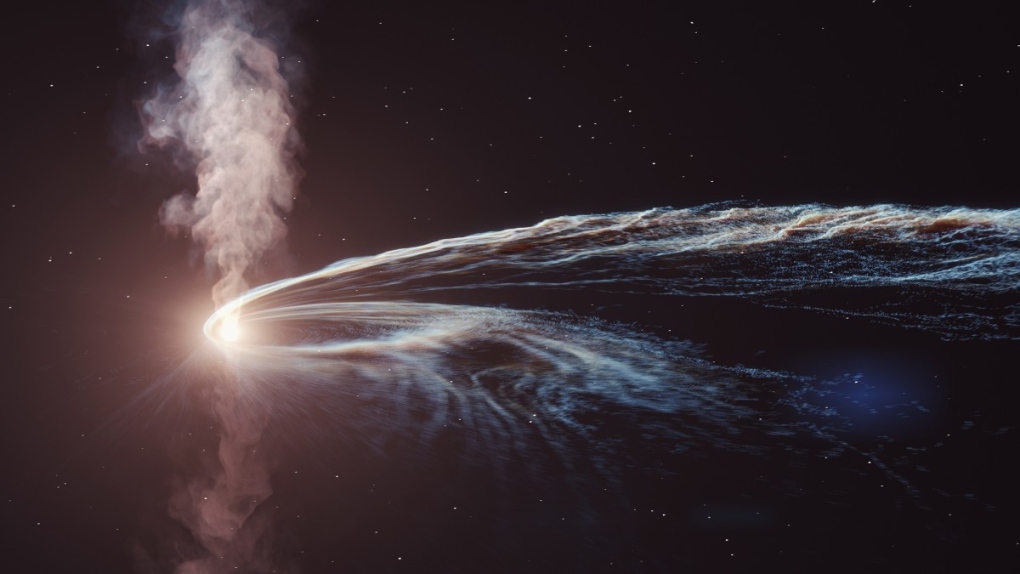 El agujero negro ‘eructa’ a la estrella tras años de consumirla: estudio
