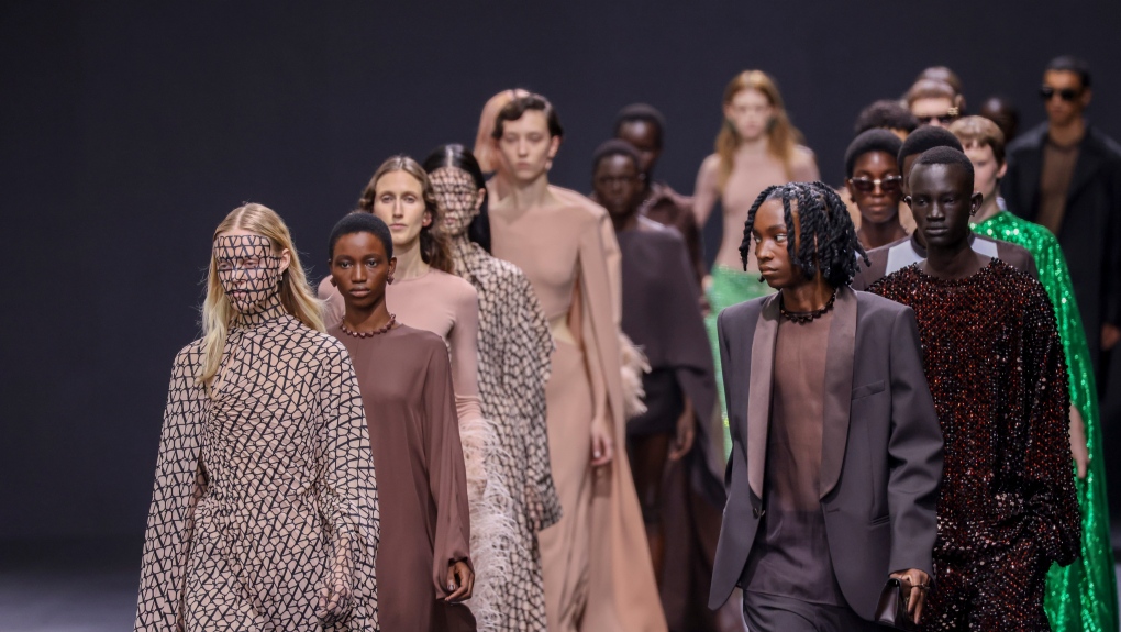 Glitzy Valentino show sees Paris Fashion Week at fever pitch | CTV News