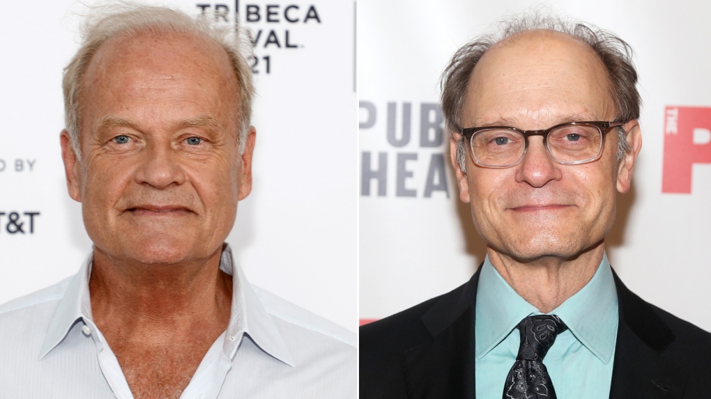Kelsey Grammer (left) and David Hyde Pierce are seen here in a split image. (Getty)