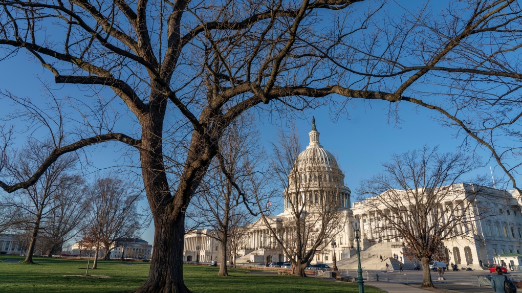 The U.S. Capitol building is seen in Washington, Monday, March 21, 2022. (AP Photo/Gemunu Amarasinghe) 