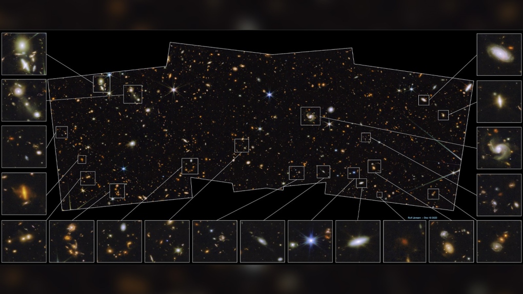 Dazzling galactic diamonds shine in new Webb telescope image