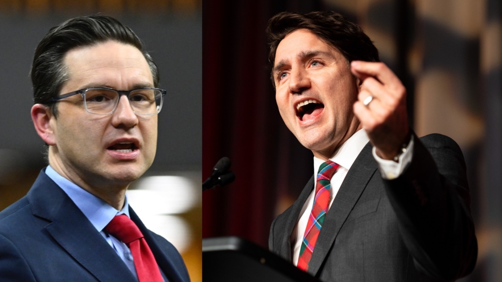 During a speech to Liberals, Prime Minister Justin Trudeau calls out Pierre Poilievre for saying 'Canada is broken.'