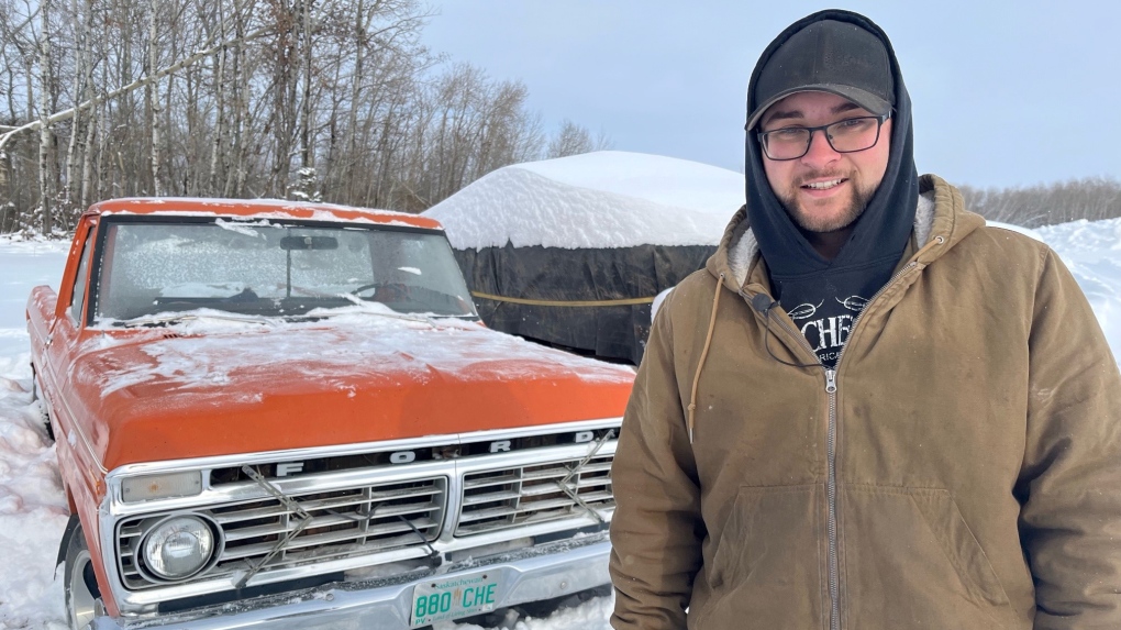 'Part of him with me': Sask. man fixing up grandpa's classic truck after finding it for sale on social media