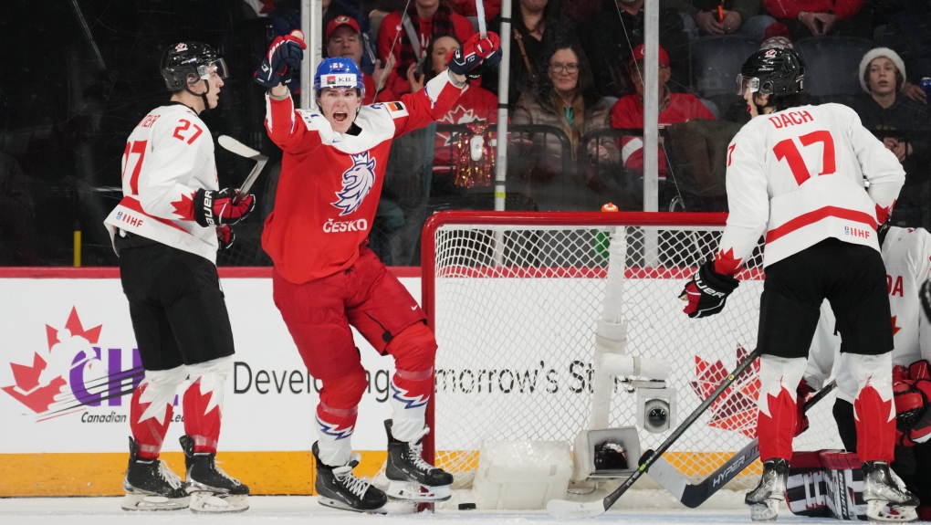 Czechs stun Canada 5-2 at world juniors