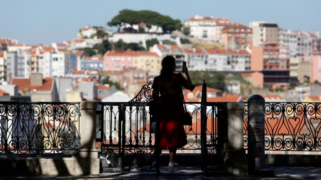 Lisbon's skyline seen from a public garden, on July 1, 2021. (Armando Franca / AP) 