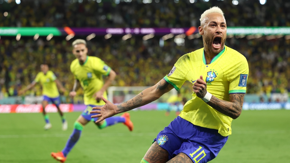 Neymar Ties Peles World Cup Scoring Record With Brazil Ctv News