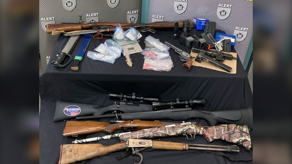 9 firearms, $25K worth of drugs seized in western Alta.