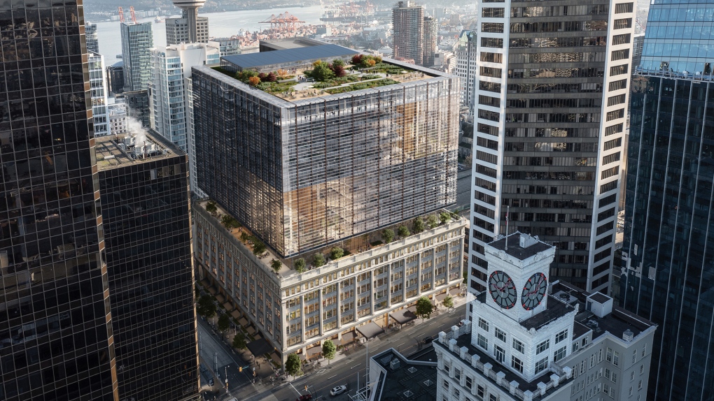 Major redevelopment proposed for Vancouver's flagship Hudson's Bay building