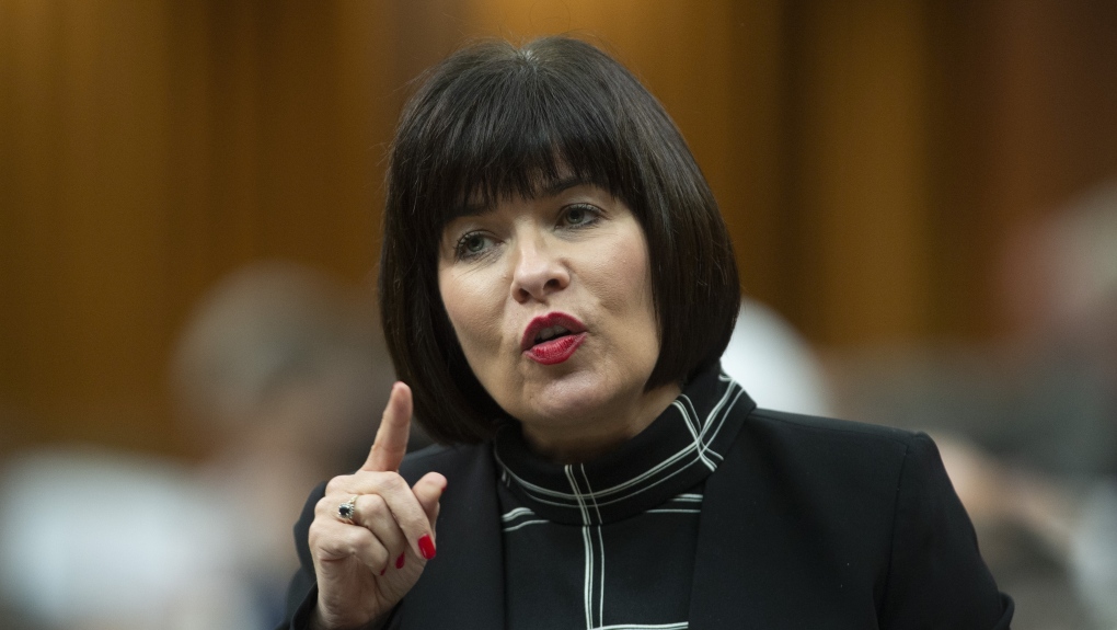 Official Languages Minister Ginette Petitpas Taylor responds to a question during Question Period in the House of Commons, Monday June 17, 2019. THE CANADIAN PRESS/Adrian Wyld 