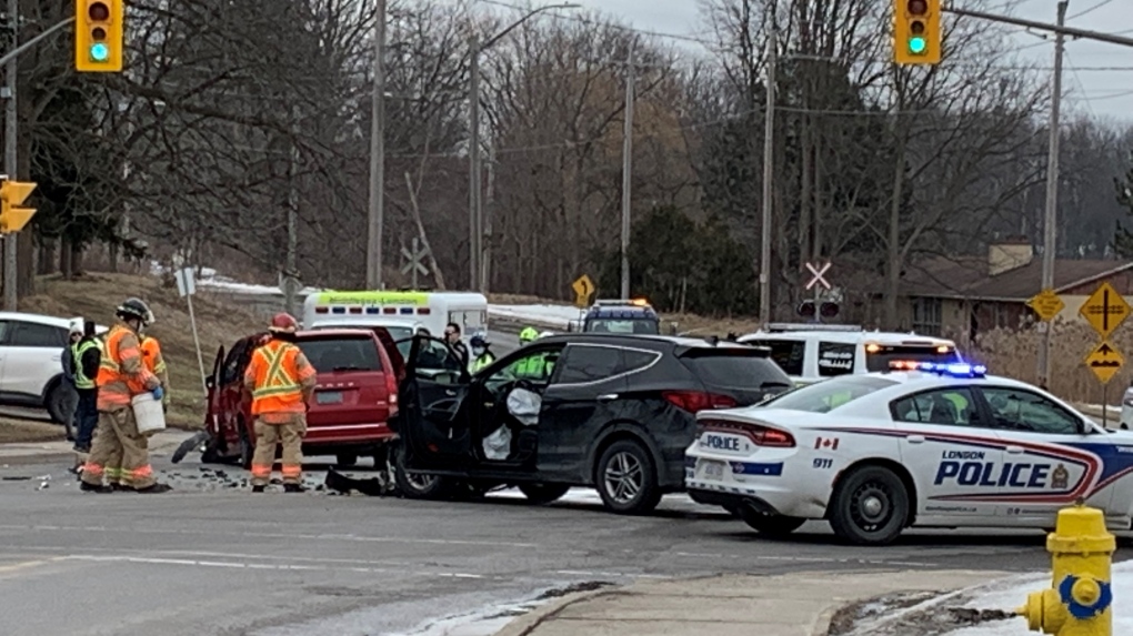 Afternoon crash sends one person to hospital