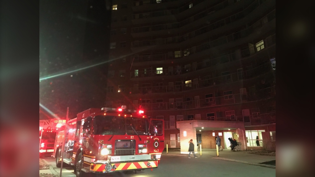 One person taken to hospital and cat rescued after apartment fire in London, Ont.