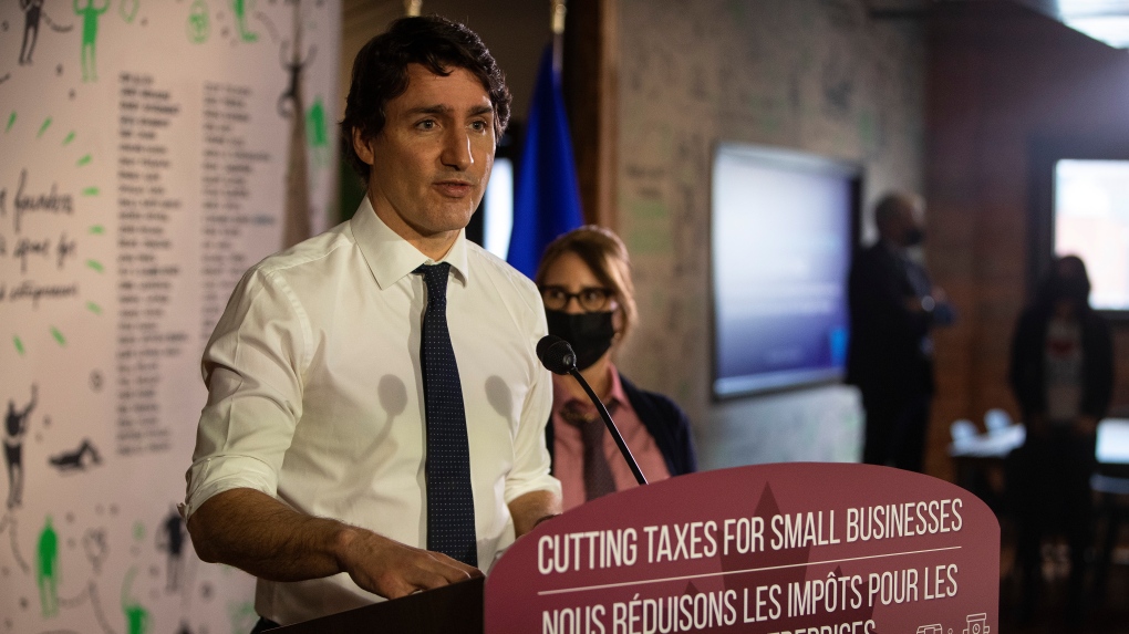 Justin Trudeau di Edmonton untuk mempromosikan anggaran, dukungan untuk usaha kecil