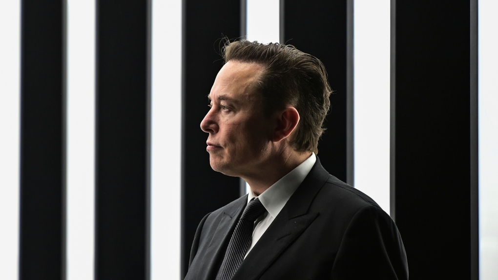 FILE - Elon Musk, Tesla CEO, attends the opening of the Tesla factory Berlin Brandenburg in Gruenheide, Germany, March 22, 2022. (Patrick Pleul/Pool Photo via AP, File)