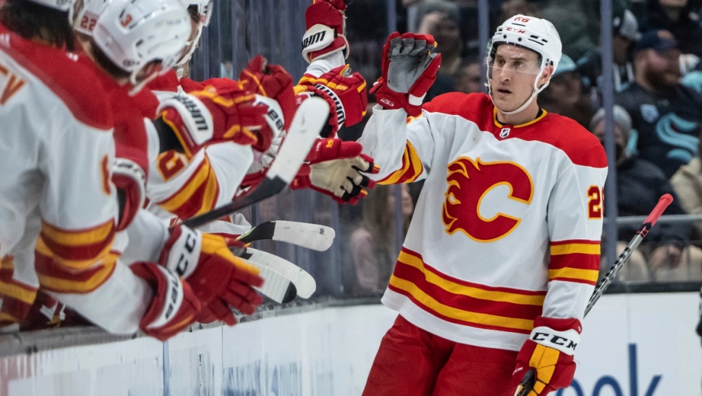 Calgary Flames' Michael Stone steps in, steps up for the playoffs