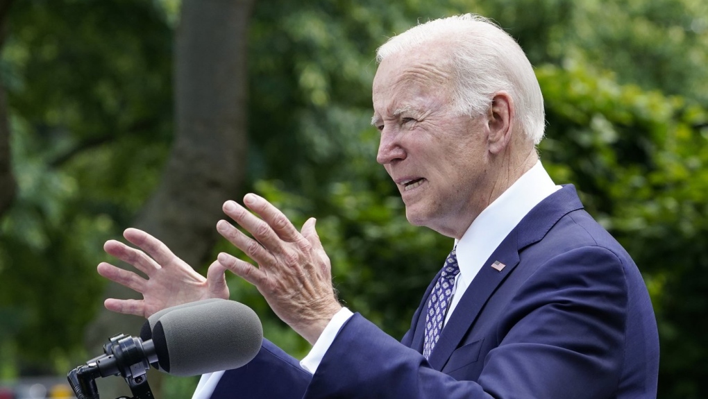 U.S. President Joe Biden speaks in the Rose Garden of the White House in Washington, May 17, 2022. (AP Photo/Susan Walsh)