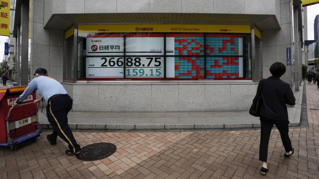 Saham Asia jatuh dalam perdagangan tipis setelah kekalahan di Wall Street