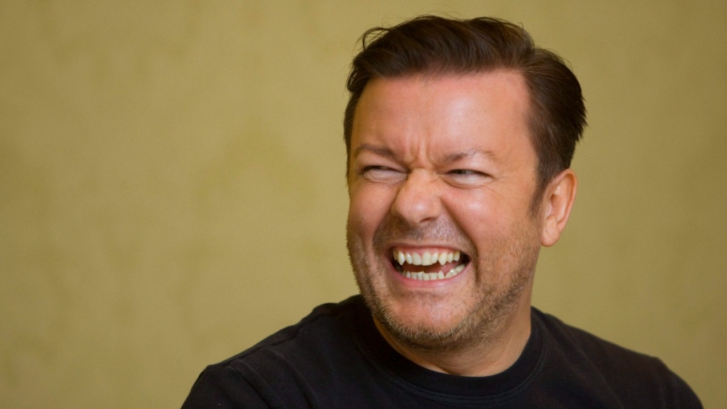 Ricky Gervais during a press conference at the Toronto International Film Festival, on Sept. 14, 2009. (Sean Kilpatrick / THE CANADIAN PRESS)
