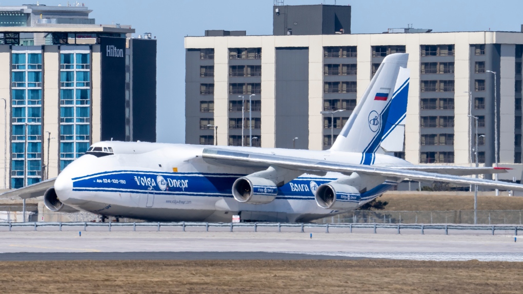 Russian cargo plane seized by Canadian government at Toronto Pearson Airport