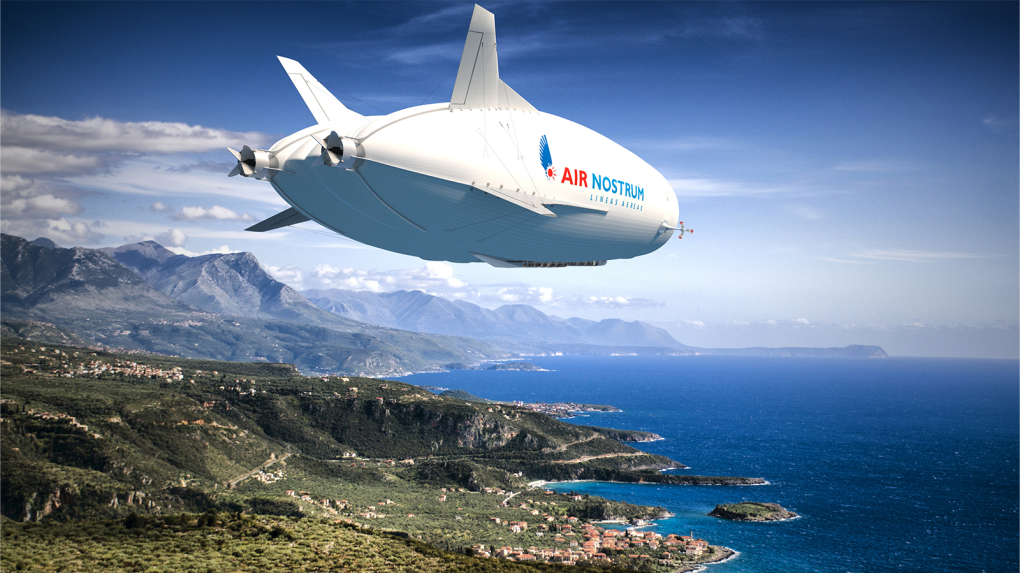Air Nostrum, which operates flights under the Iberia Regional umbrella from its Valencia base, has ordered 10 Airlander 10 aircraft, with delivery scheduled for 2026. (Hybrid Air Vehicles)