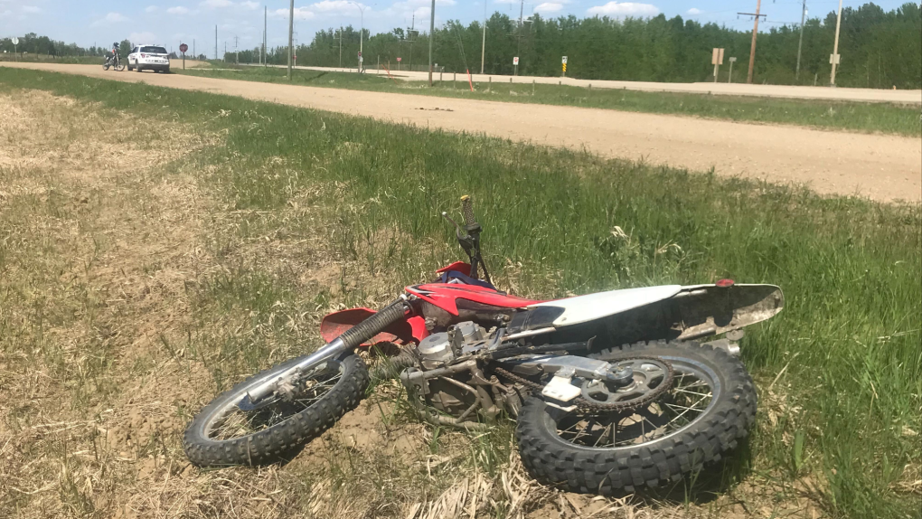 2 hospitalized after motorcycle crash west of Edmonton