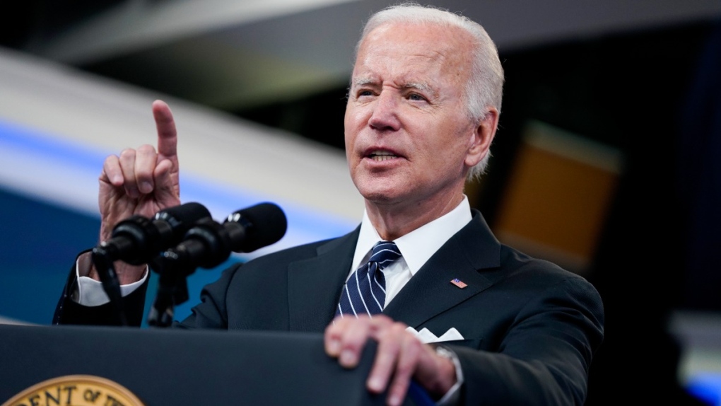 U.S. President Joe Biden in the South Court Auditorium on the White House campus, on June 22, 2022. (Evan Vucci / AP) 