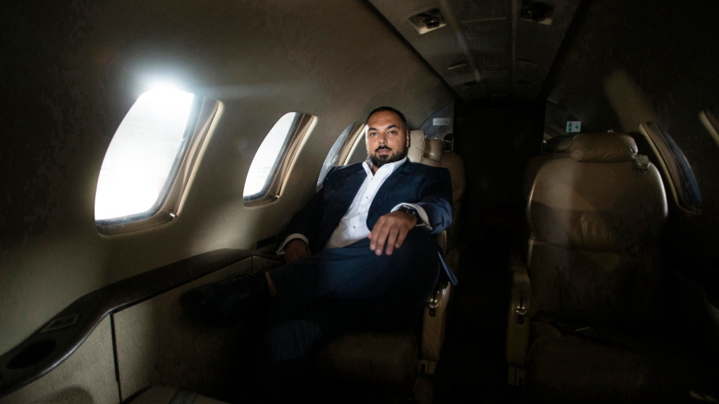 Chris Nowrouzi, CEO and Co-Owner of FlyGTA, is photographed at Buttonville Airport in Markham, Ontario on Saturday June 25, 2022. THE CANADIAN PRESS/Chris Young
