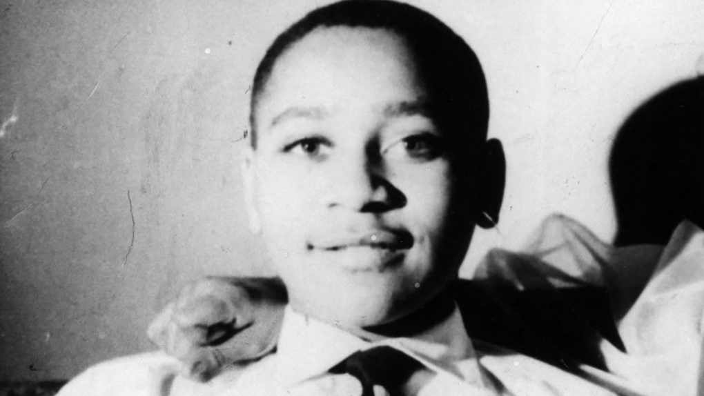 Emmett Louis Till, 14, with his mother, Mamie Bradley, at home in Chicago. (TNS/ABACA via Reuters)