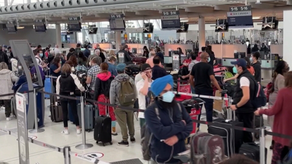 Experts say COVID-19 protocols are the source of the problems at Pearson, as officials scramble to find a solution. Heather Wright reports.