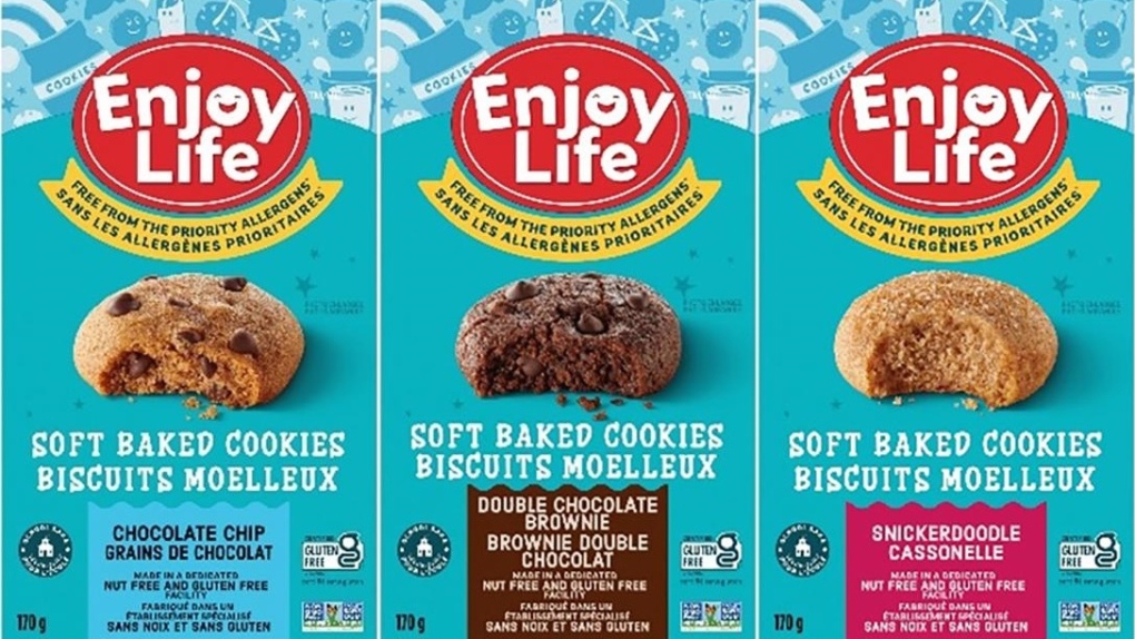 Some Enjoy Life bakery products are being recalled because they may contain pieces of plastic. (Government of Canada)