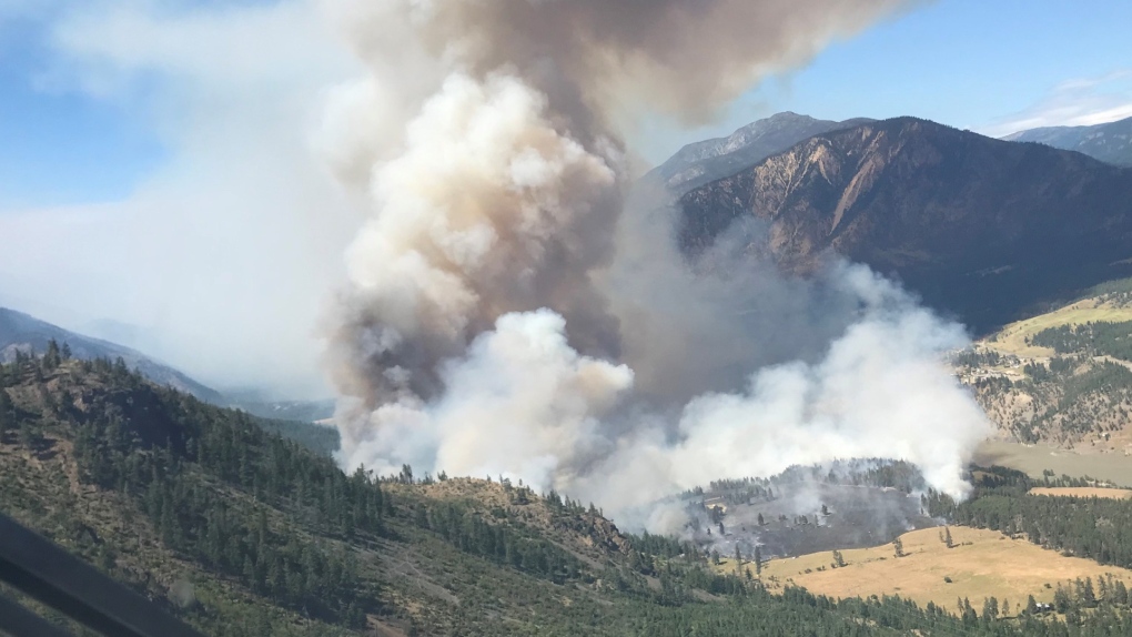 Wildfire near Lytton, B.C., remains out of control; 15 square km burning