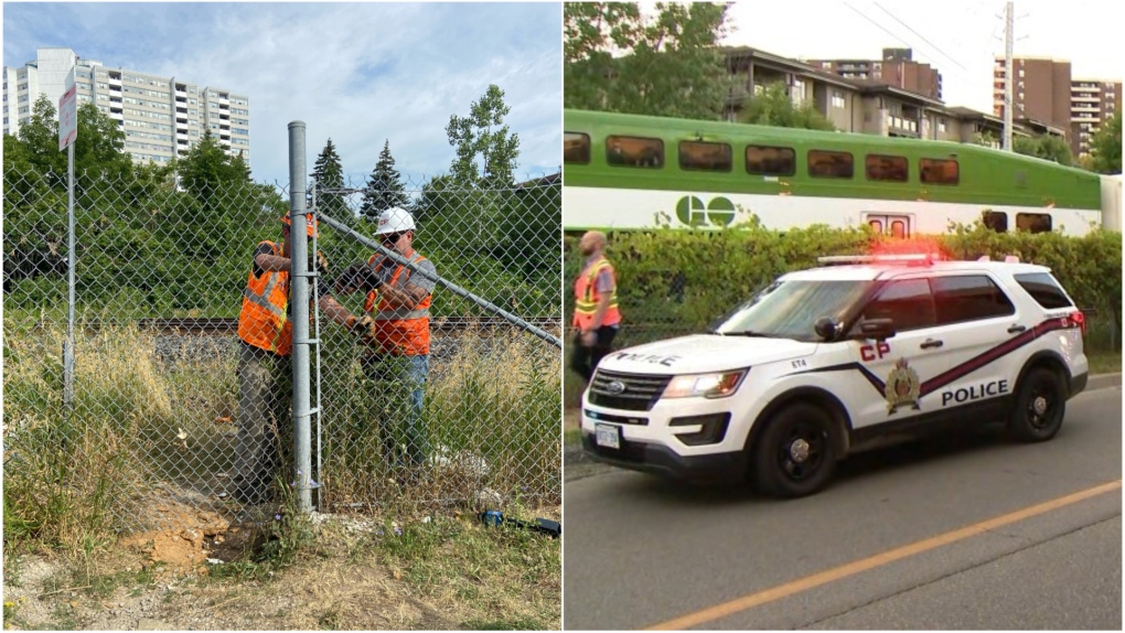 Fencing installed after child fatally struck by GO Train in Mississauga