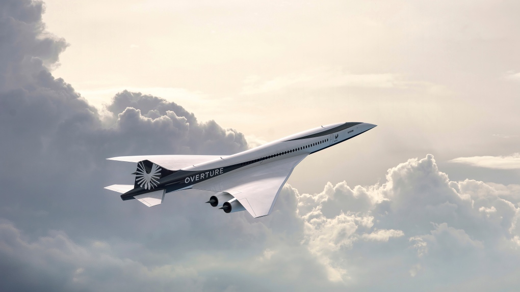 This undated image provided by Boom Supersonic shows Boom Supersonic Overture Aircraft. American Airlines says it has agreed to buy up to 20 supersonic jets that are still on the drawing board and years away from flying. American announced the deal Tuesday, Aug. 16, 2022 with Boom Supersonic.(Boom Supersonic via AP)