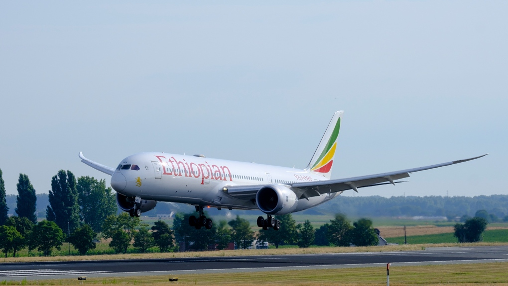 A Boeing 787-9 Dreamliner from Ethiopian Airlines is seen landing at Brussels Airport on July 29. Two pilots are believed to have fallen asleep and missed their landing during an Ethiopian Airlines Boeing 737-800 flight from Sudan to Ethiopia. (Thierry Monasse/Getty Images via CNN)
