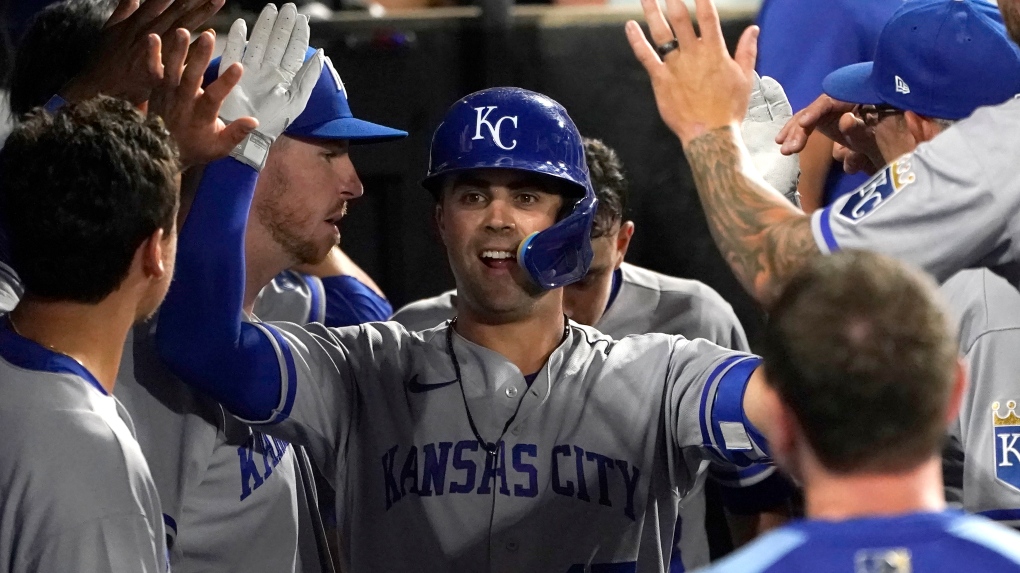 Whit Merrifield: Fact Check: Was Whit Merrifield drinking beer during  interview? Exploring Blue Jays star's post game antics