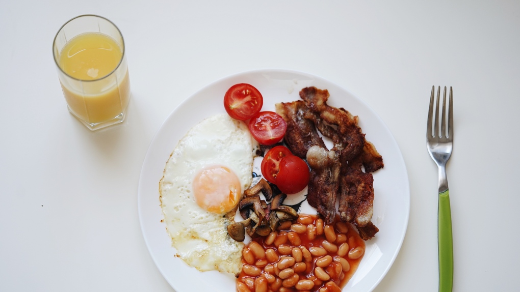 Classic British breakfast is seen in this file image (Photo by Artem Savchenko via Pexels)