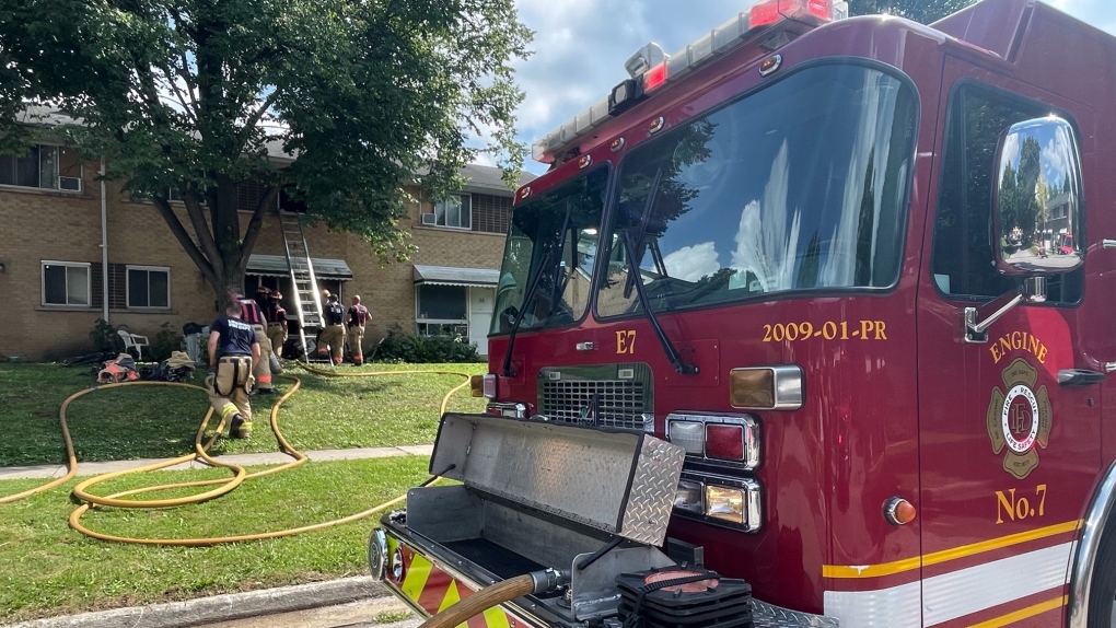London, Ont. townhome heavily damaged by fire